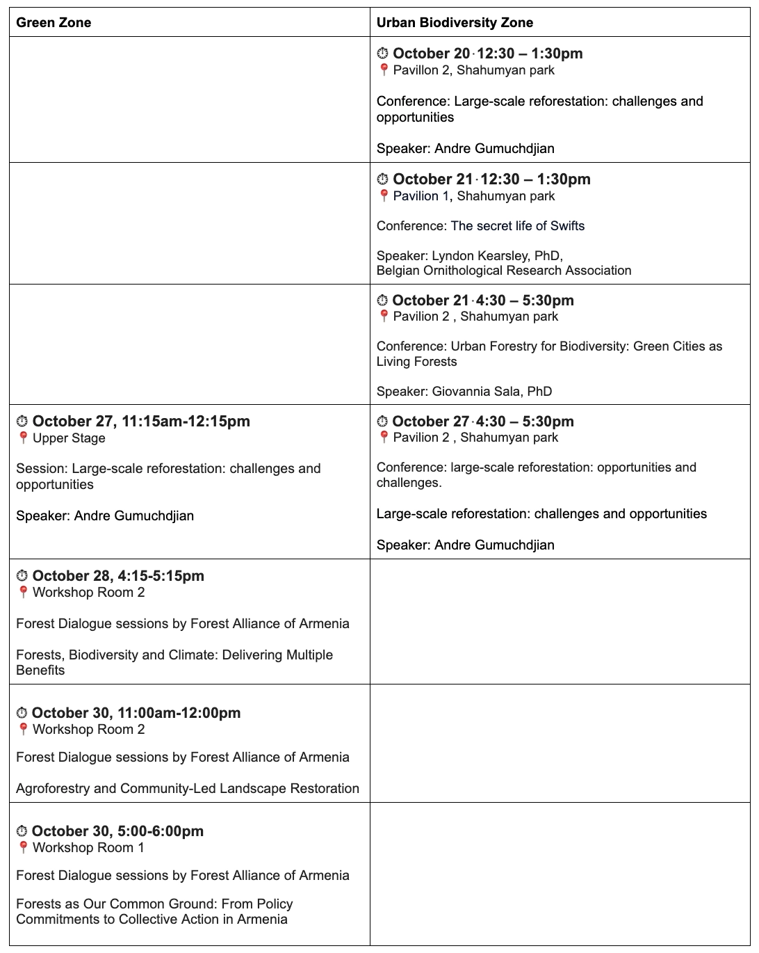 agenda